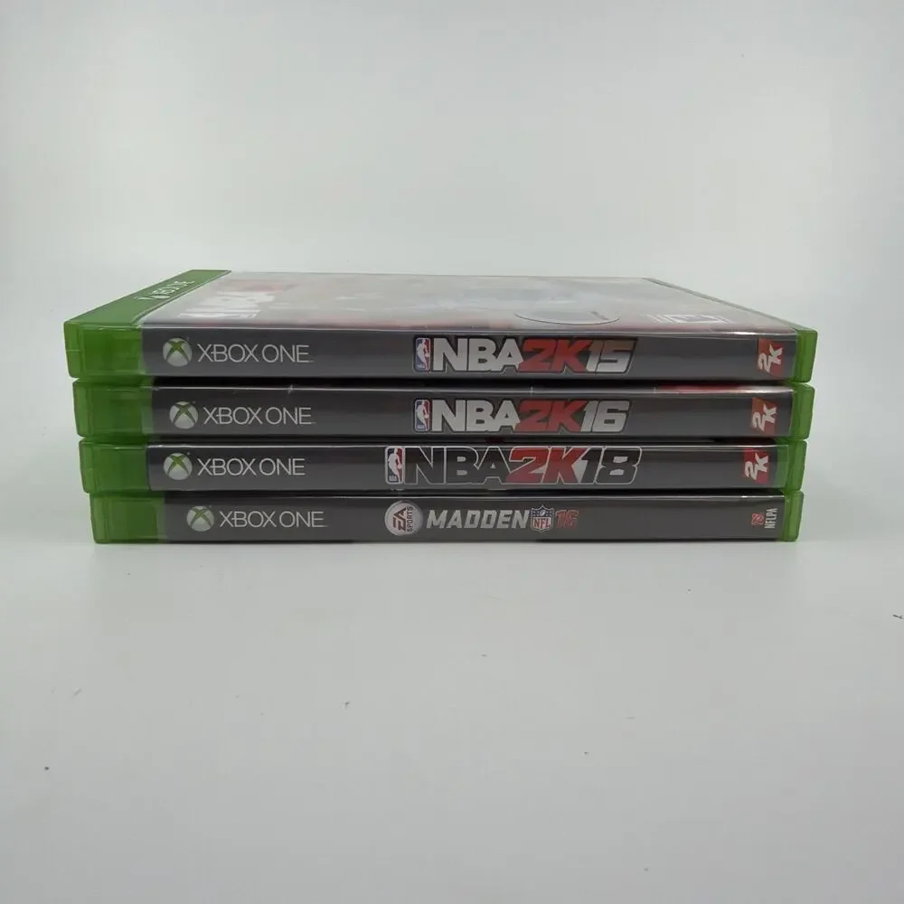 Xbox One Sports Game Lot NBA 2K15 2K16 2K18 Madden NFL 16 Basketball Footballe